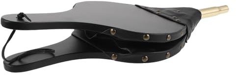 TOYZFRIENDY Soffietto Manuale in Legno e Metallo per Caminetti e Barbecue, Soffiatore per Stufa a Legna e Braciere, Attrezzo Portatile per Controllo Flusso Aria in Uso Domestico e Outdoor