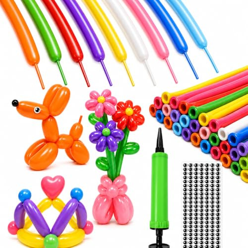 Long Balloons, Modelling Balloons for Kids' Parties with Hand Pump