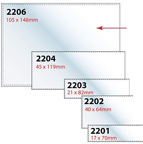 Veloflex 2206000 - Beschriftungsfenster VELOCOLL DIN A6, Sichttaschen, Sichthüllen, 105 x 148 mm, selbstklebend, 10 Stück