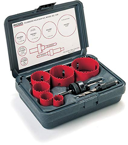 RIDGID 81500 Model 1250 General Purpose Kit, with Hole Saws and Arbors