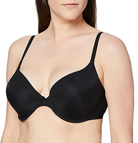 wonderbra T-shirt Bra Donna Reggiseno, Nero, 3D