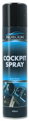 Protecton Cockpit Spray Anti-Statique 400ml, Noir