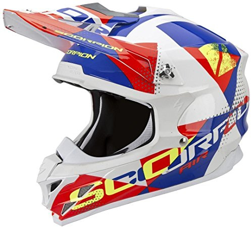 Scorpion Helm, Mehrfarbig (Akra Weiß), XS