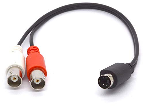 S Video Splitter Cavo 4 Pin SVHS Maschio a Dual BNC Femmina Connettore Y Adattatore S-Video