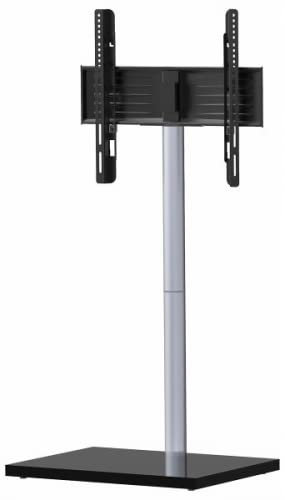 VCM TV Standfuß 26-70 Zoll | VESA max. 400x400 bis 35 kg | Fernseh Ständer schwenkbar aus Alu | TV Bodenständer Maße ca. H. 100 x B. 60 x T. 45 cm | Fernsehstand Nalano
