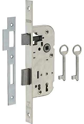 THIRARD - Serrure encastrable pour porte d'intérieur 2 tours z/bc 2 clés