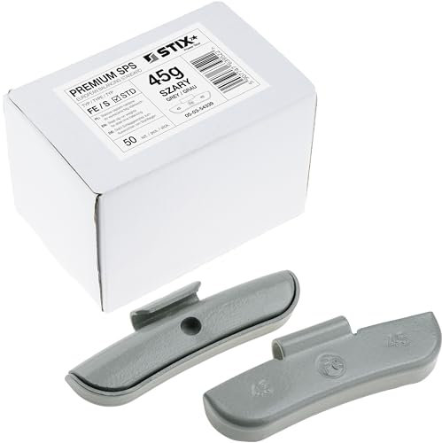 Stix Lot de 50 Masses d’équilibrage 45g en Acier FE/S pour Jantes Acier