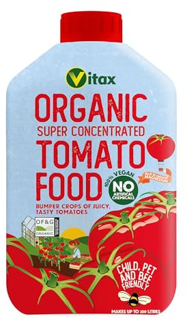 Vitax Organic Tomato Food 1 Litre - Concentrated Makes Up To 200 Litres