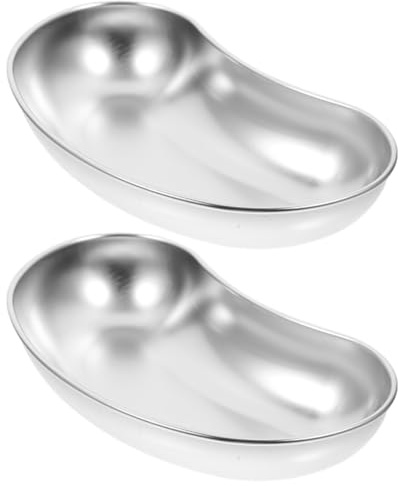 iplusmile Edelstahl Medizinisches Tablett 20X10X3Cm - Hygienisches Chirurgisches Instrumenten- Und Erbrechenbecken Mit Hoher Lippe Für Medizinische Abfälle Und Flüssigkeitenschutz