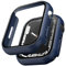 TAURI 2 Pezzi Cover per Apple Watch 9 45mm e Cover per Apple Watch 7 45mm e 8 45mm con 9H in Vetro Temperato,[Tocco Sensibile][HD Clear] Sottile Rigida Custodia per Apple Watch 9/8/7 45mm - Blu