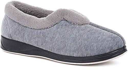 Pavers Womens Wide Fit Cosy Antibacterial Full Slippers | All Year Round | Full Slipper Slipper | Slip On | Flat