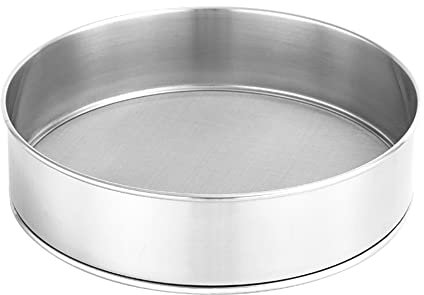 Pamtns Tamices de Harina Tamices de Malla de Acero Inoxidable Tamices de Harina Harinero Tamizador Colador de Harina Fina Redondo 15cm Manual Tamiz de Reposteria para Harina Azúcar Paste