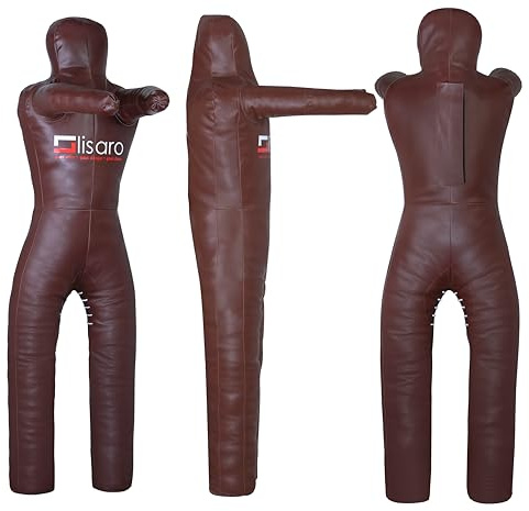 Lisaro Judo Grappling Dummy Talla 130/145/160/170 cm, marrón, sin rellenar, de pie, 130 cm