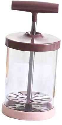 rockible Montalatte manuale Miscelatore per panna fai da te Dispenser per panna da montare Schiumatore Pompa manuale Montalatte, Rosa