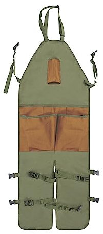 budiniao Tablier de travail agricole de jardin Tablier de jardinage en tissu Oxford Protection des jambes Jardinier de jardin Bavoir Agriculture Tonte Coupe