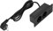 Presa Scrivania con 2 Porte USB 2 CA, Presa di Corrente Integrata Nell'hub di Alimentazione Scrivania con Cavo 1,5 M, per Mobili, Apparecchiature Meccaniche (Black)