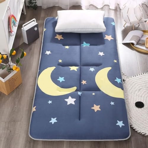 Verbesserte Futon-Bodenmatte, Faltbare Rollmatratze, verdickte Futon-Matratze, tragbare Reise-, Schlafsaal- und Campingmatratze