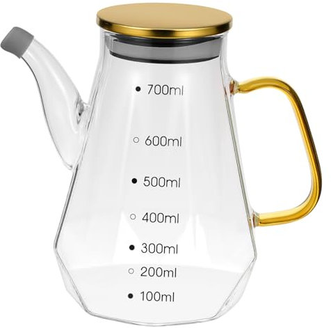 VINTORKY Glassoßenflasche Für Küche Saucenbehälter Mit Pumpspender Geeignet Für Sojasauce Essig Öl Und Gewürze Robust Und Langlebig Für Täglichen Gebrauch