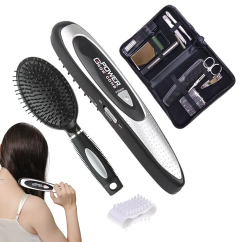 Djowyh Brosse de massage pour cuir chevelu - Multifonction - Relaxant - Appareil de massage électrique pour le nettoyage des soins personnels - Relaxation