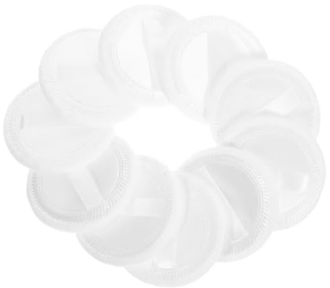PACKOVE 10stücke Puderquaste aus Baumwolle Kleine Kosmetikpuderquasten Make-up-puderquasten Gesichtspuderquasten für Loses Puder und Foundation