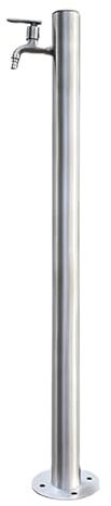 Generico Colonna d'Acqua da Giardino Supporto Verticale Antigelo in Acciaio Inox 304 per Fontana d'Acqua in Metallo Idrante da Giardino per Irrigazione/Lavaggio (4,5 * 95/1,7 * 37,4 Pollici)