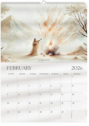2026 Jésus Calendrier - Inspirant 2O26 Avec Versets Bibliques | Perpétuel De 365 Jours Pour La Dévotion Quotidienne Poche Les Voyages Et Planification Foi Personnelle