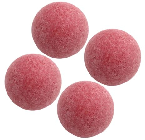 CONGARTENO Rote Matte Tischfußballbälle 4Er Set Mit Verbesserter Griffigkeit Für Wettkampfspiele Offizielle Turniergröße Aus Resin Für Zuhause Schule Und Freizeit
