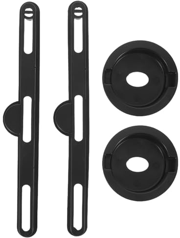 PRETYZOOM Accesorios para Escritorio Plegable de Cama 2 Juegos Portavasos de Plástico Negro Ranuras para Tarjetas Insertos Portavasos para Mesa Portátil Ideales para Estudio y Ocio en
