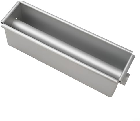 Aluminum Alloy Square Loaf Pan with Center Rod for Baking Bread Cakes Puddings Jellies Meatloaf Consistent Results Non Coating (B)