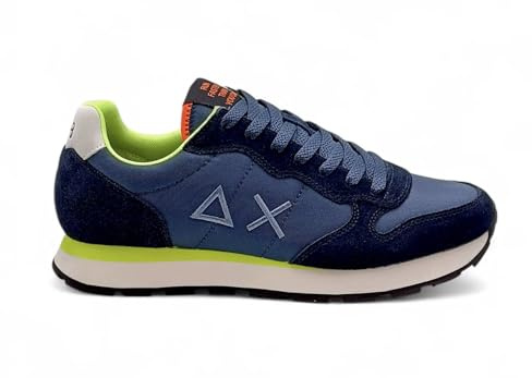 SUN68 Sneaker Running Tom Fluo 07 Navy Blue US26SU20 Z36102 Taglia Scarpa: 45