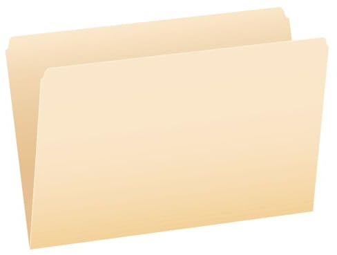 Pendaflex 753 File Folders, Straight Cut, Top Tab, Legal, Manila (Box of 100)