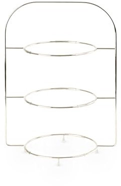 Villeroy & Boch Anmut Etagere in Acciaio Inossidabile di Alta Qualità, Piatto da Servizio a 3 Piani per Buffet o Brunch, con Piatti da Cucina Combinabili, 40 cm