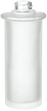 SMEDBO Handtuchhaken aus poliertem Chrom H351 Milchglas für Seifenspender, weiß, 6 x 6 x 13,7 cm