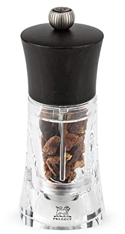 Peugeot 28428 Oleron - Macinino per peperoncini, 14 cm, colore: Trasparente/Marrone