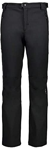 CMP Pantalones Softshell Comfort Fit Long Con Tecnología Climaprotect Pantalones Softshell Comfort Fit Long Con Tecnología Climaprotect, Hombre, Nero, 2XL