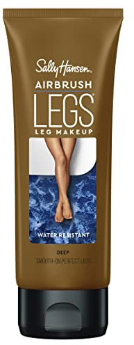 Sally Hansen Airbrush Legs®, Leg Makeup, Deep, Easy Application, Flawless Looking Legs, Water Resistant, Transfer Proof Lotion