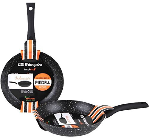 Orbegozo Sfb 8032 - Padella in Alluminio Forgiato, Superficie Antiaderente, Senza Pfoa, 1 Litro, Nero, Diametro 32 Cm