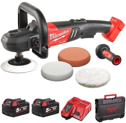 Milwaukee M18FAP180-502X M18 Fuel Polisher (2 x 5.0Ah Batteries, Charg