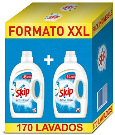 Skip Detergente Líquido Pack Ahorro Active Clean 170 lavados 85x2