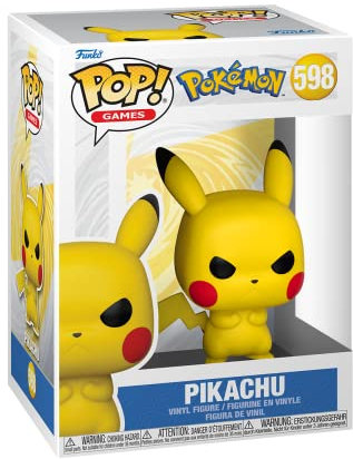 Funko Pop! Games: Pokemon - Grumpy Pikachu - Vinyl-Sammelfigur - Geschenkidee - Offizielle Handelswaren - Spielzeug Für Kinder und Erwachsene - Video Games Fans - Modellfigur Für Sammler und Display
