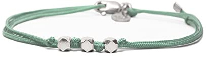 Nato Cuff - Bracelet Wrap double tour Argent 925 et Nylon - Fait Main en France - Ajustable- Bijou Homme ou Femme