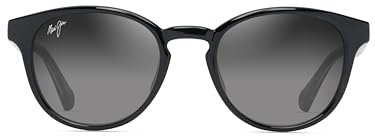 Maui Jim Unisex Sunglasses, Grey hiehie Shiny blk w t, One Size