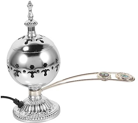 TOPBATHY Arabisches Räuchergefäß Charcoal Incense Burner Desktop Incense Burner Weihrauchhalter Ornament Retro-Räuchergefäß Räucherofen Haushalt Antiquität Dekorationen Brenner