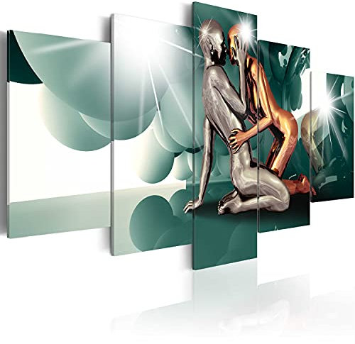 B&D XXL - Leinwandbild Geschenke Heimdekoration, 200x100 cm, 5-teilig