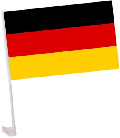 Duroecsain Petit drapeau allemand, drapeaux de fenêtre de voiture | Drapeau de voiture Allemagne 1x1,5 pieds - Drapeau extérieur coupe-vent, drapeaux de voiture pour fenêtre, décoration automobile
