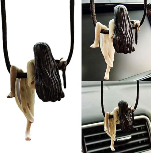 Pendentif gadget pour voiture, pendentif, film d'horreur The Ring, cordon inclus