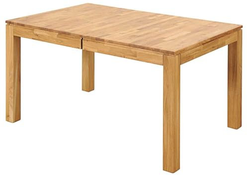 Nicht Zutreffend Esstisch Küchentisch Ausziehtisch | B 140 x T 90 cm | Braun | Wildeichenholz | ausziehbar