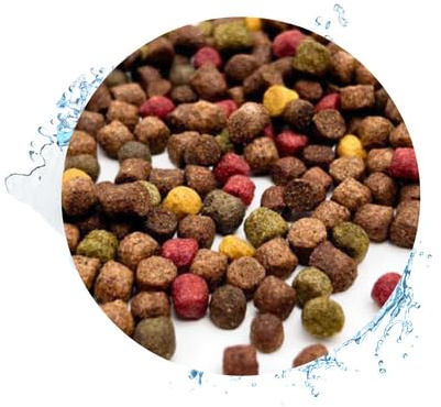 Warnick's Koifutter 5-Sorten-Mix mit Spirulina - 15 L, 6 mm - Fischfutter für Koi & Zierfrische - schwimmfähig & gut verdaulich