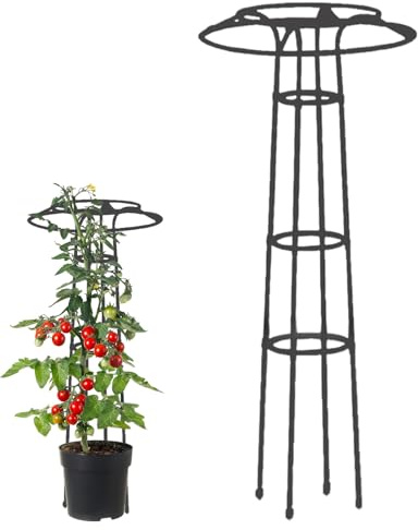 Celuicion Enrejado de exterior – Estructura de soporte para flores trepadoras – Rejilla resistente a paraguas para plantas en jardín, invernadero, balcón, flores y verduras