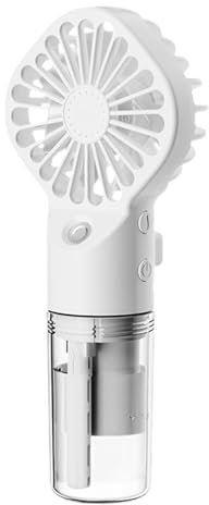 Patifirst Ventilador De Mano Con Pulverizador De Agua, Mini Ventilador De Mano Portátil Usb, USB Ventiladors Recargable Con 4 Velocidades Ajustables Fan Para Al Hogar, Oficina, Viajes, Exterior